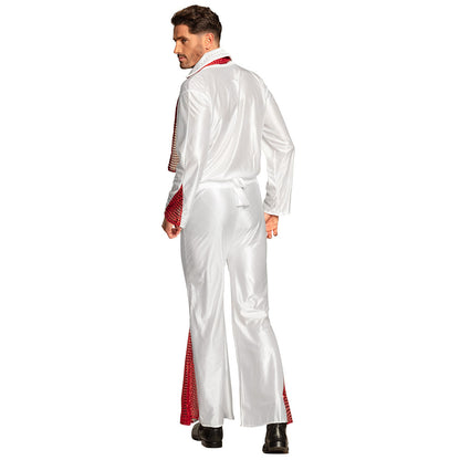 Déguisement Elvis Blanc Luxe - Costume Années 70 Homme