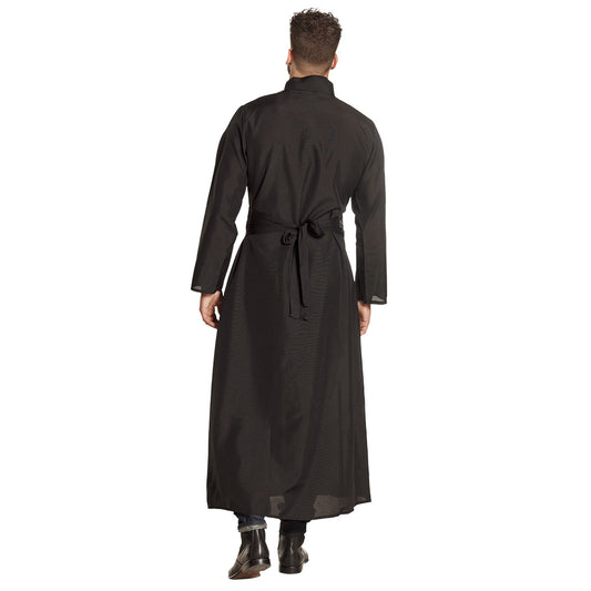 Costume Prêtre Noir - Robe Religieuse Ecclésiastique Homme