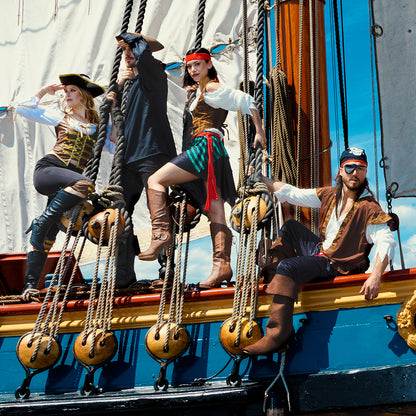 Déguisement Pirate Femme Authentique - Costume Complet Années 1700