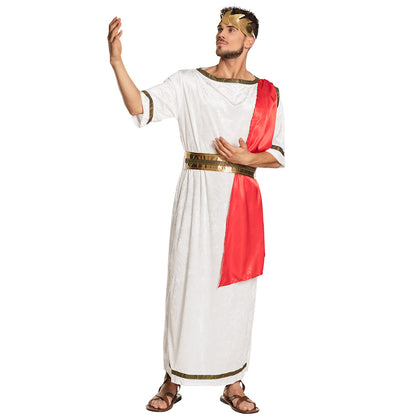 Déguisement Romain Antique Blanc et Rouge Homme