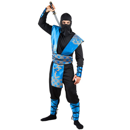 Déguisement Ninja Guerrier Bleu - Costume Complet Adulte