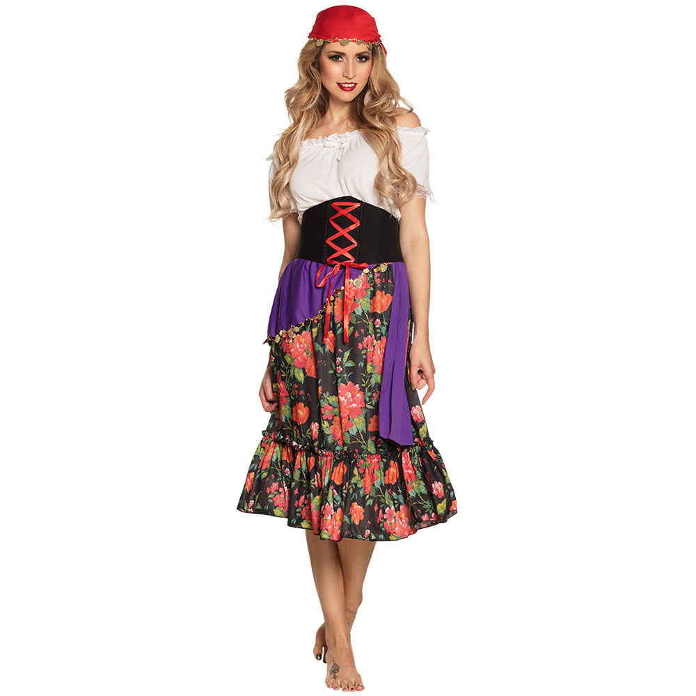 Déguisement Gitane Espagnole Flamenco Femme - Costume Complet