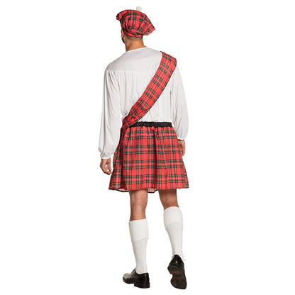 Déguisement Écossais Traditionnel Homme - Kilt Tartan Rouge