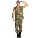 Déguisement Militaire Camouflage Homme - Costume Armée