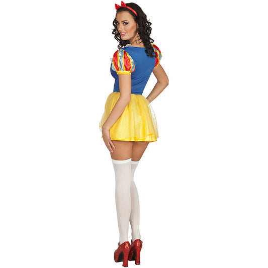 Déguisement Blanche-Neige Adulte Sexy - Robe Jaune et Bleu