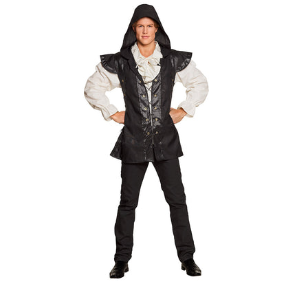 Déguisement Pirate Noir et Blanc - Costume Adulte Complet
