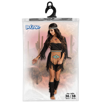 Déguisement Indienne Squaw Femme - Costume Autochtone Complet
