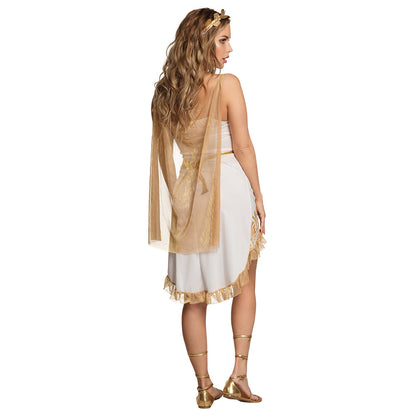 Déguisement Déesse Grecque Blanc & Or - Costume Mythologie