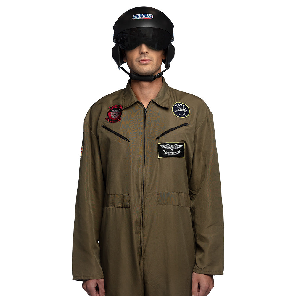 Combinaison Pilote Aviateur Militaire Khaki Deluxe