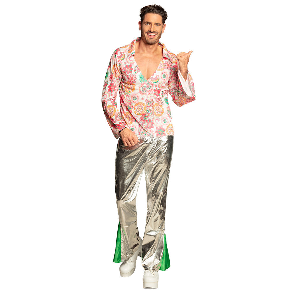 Déguisement Disco Années 70 Homme Coloré Paillettes