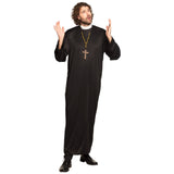 Robe de Prêtre Noir Long - Déguisement Ecclésiastique