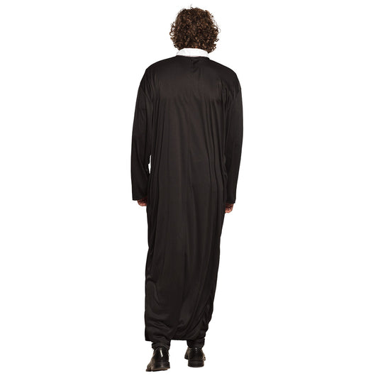 Robe de Prêtre Noir Long - Déguisement Ecclésiastique