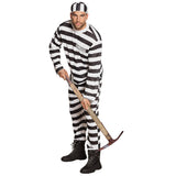 Déguisement Prisonnier Rayé Adulte - Costume Bagnard Complet