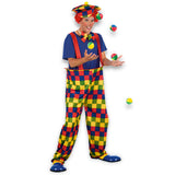 Déguisement Clown Coloré Adulte avec Accessoires Jonglage