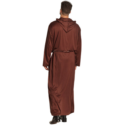 Tunique Médiévale Marron avec Capuche - Déguisement Adulte