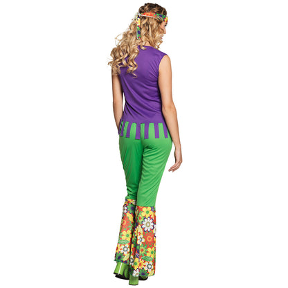 Déguisement Hippie Fleurs Colorées Femme Années 70
