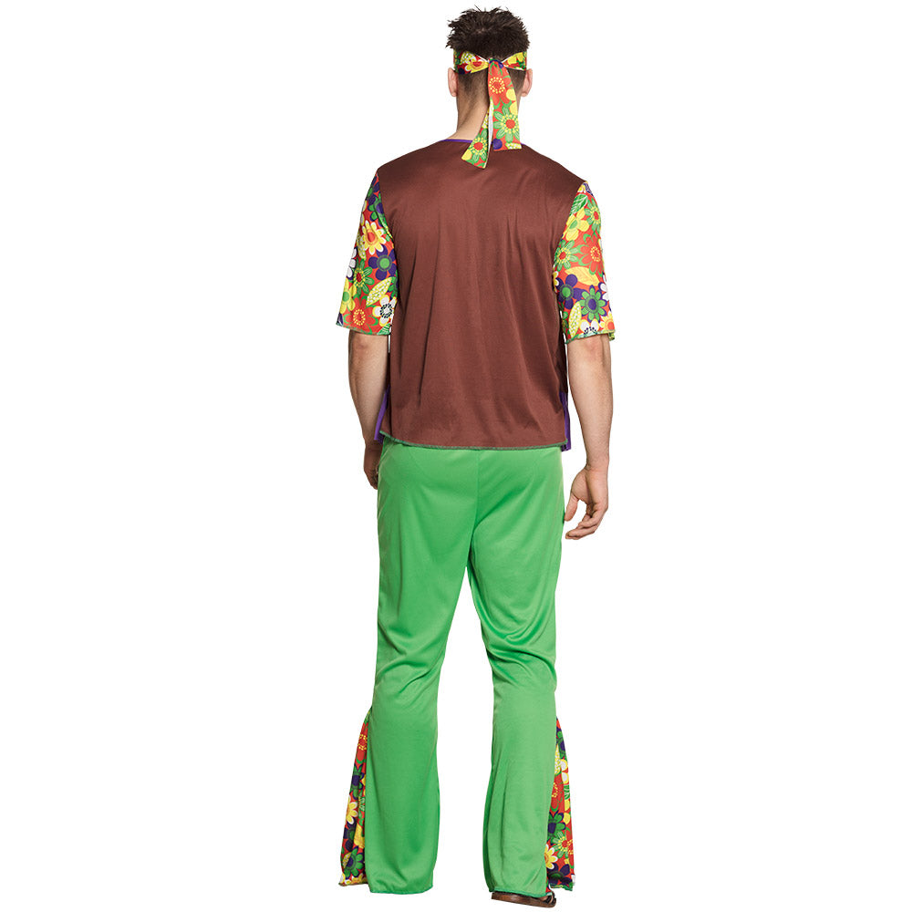 Déguisement Hippie Fleurs Colorées - Costume Années 70