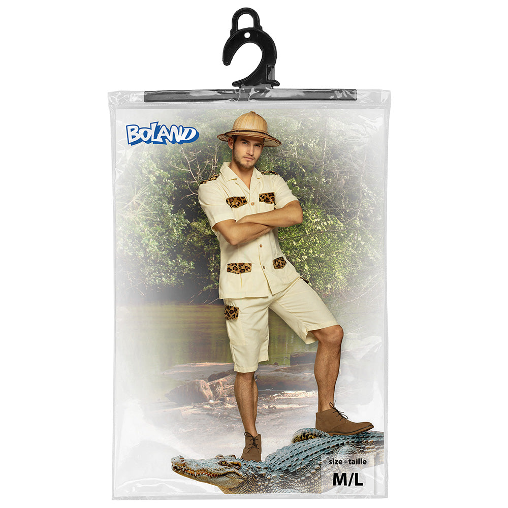 Déguisement Safari Aventurier Homme - Chemise & Short Kaki