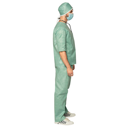 Déguisement Chirurgien Médecin Vert - Costume Complet Adulte