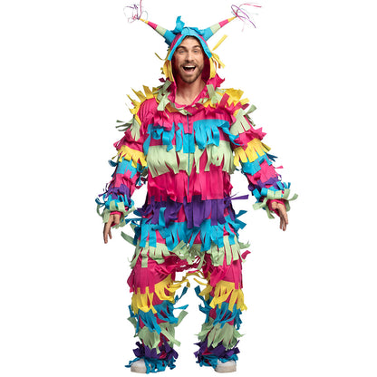 Déguisement Piñata Coloré Adulte - Costume Multicolore Festif