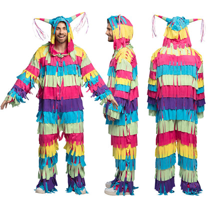 Déguisement Piñata Coloré Adulte - Costume Multicolore Festif
