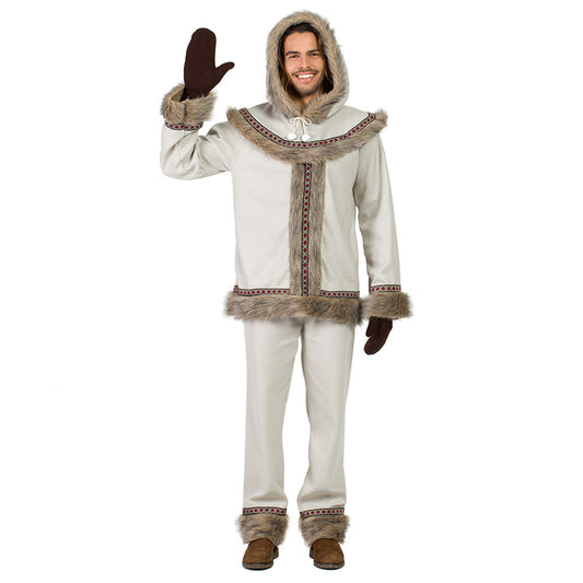 Déguisement Esquimau Inuit Adulte Luxe Fourrure