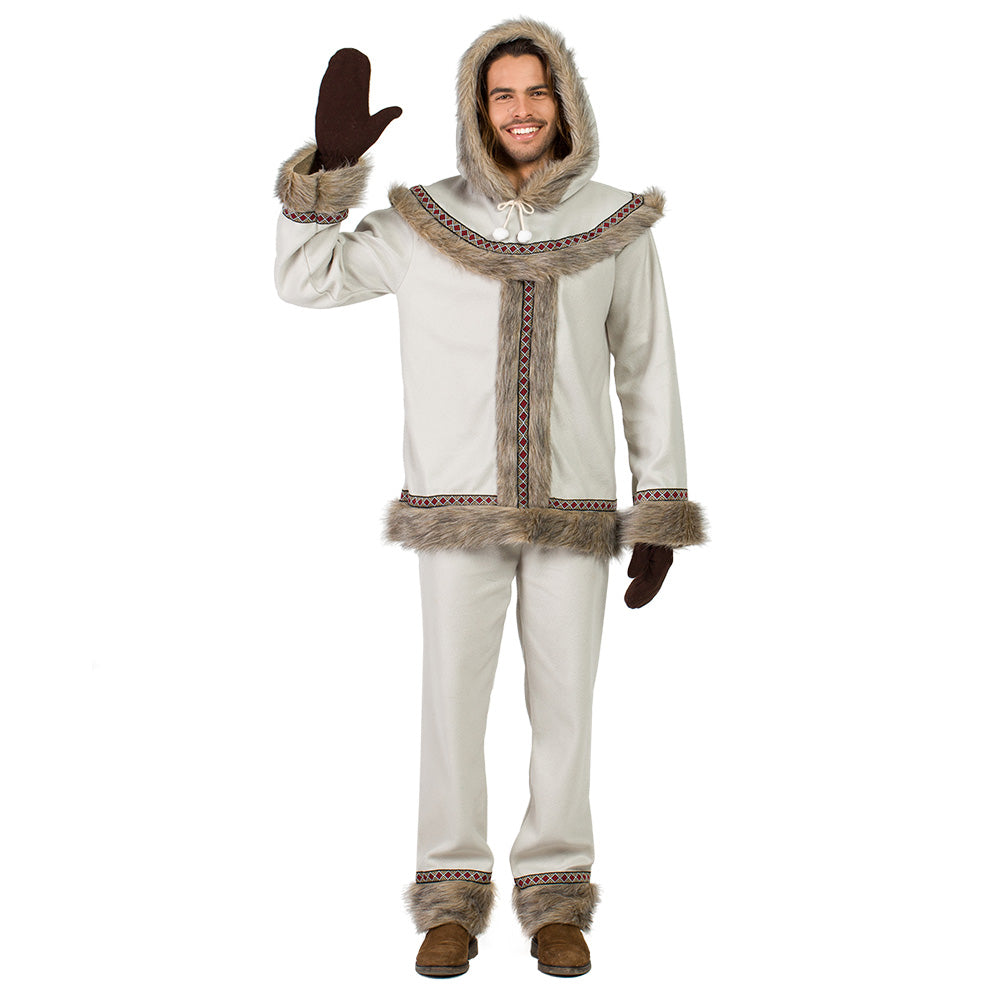 Déguisement Esquimau Homme - Costume Inuit Luxe