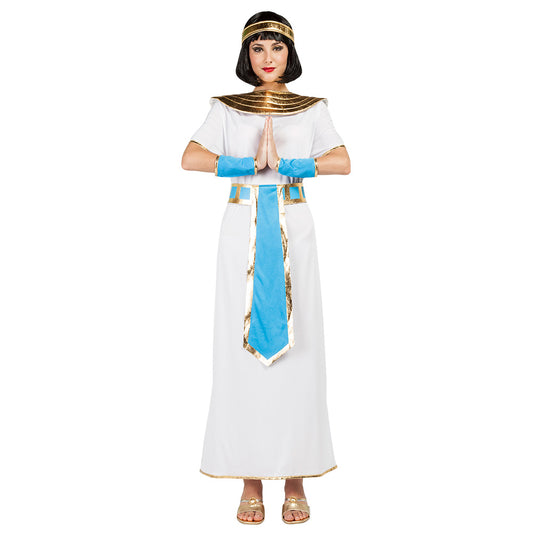 Déguisement Cléopâtre Égypte Adulte - Robe Blanche & Or