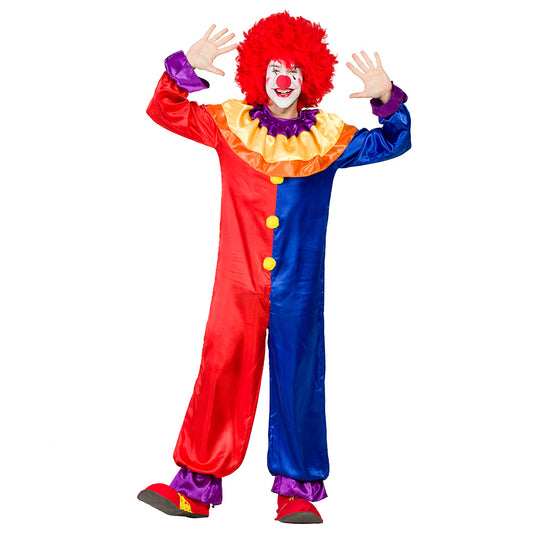 Déguisement Clown Coloré Adulte - Costume Cirque Complet