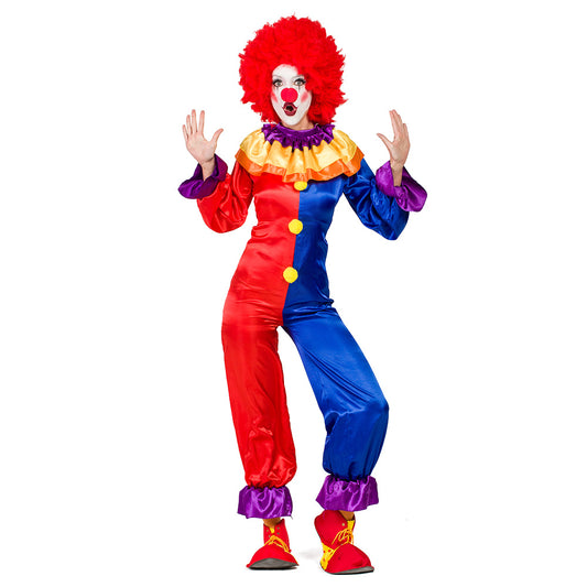 Déguisement Clown Coloré Adulte - Costume Cirque Complet