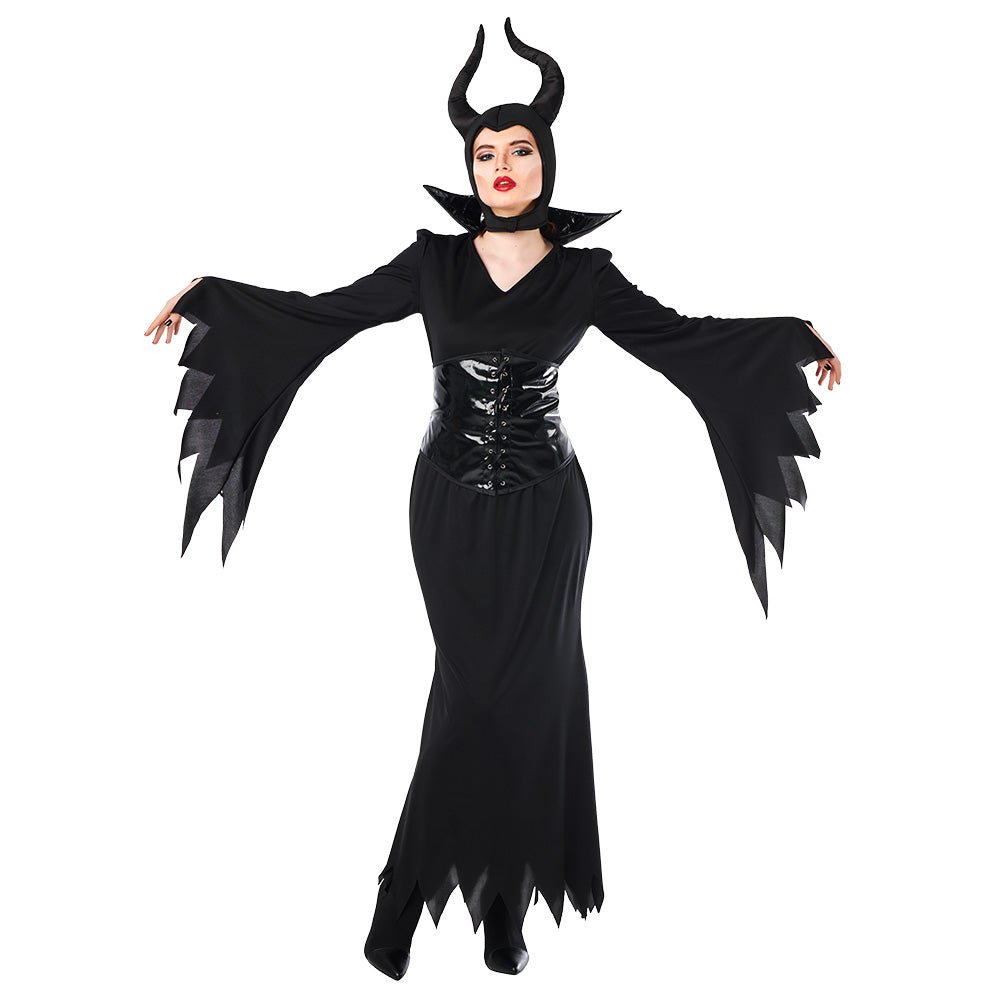Déguisement Maléfique Luxe - Costume Sorcière Cornes Noires