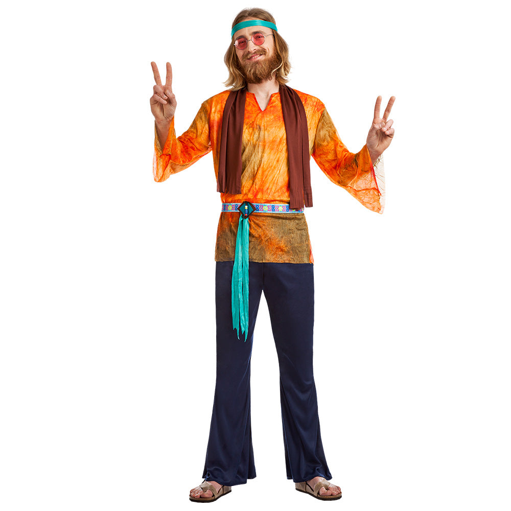 Déguisement Hippie Homme Années 70 Coloré