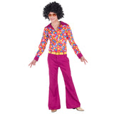 Déguisement Hippie Années 70 Fleurs Colorées Homme Adulte
