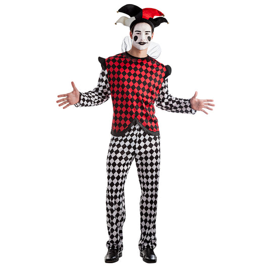 Déguisement Arlequin Joker Adulte - Costume Carnaval Complet