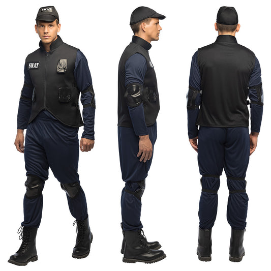 Déguisement SWAT Adulte - Costume Policier Tactique Complet