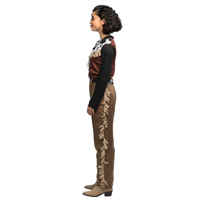 Déguisement Cowgirl Frangé Marron - Costume Femme Western
