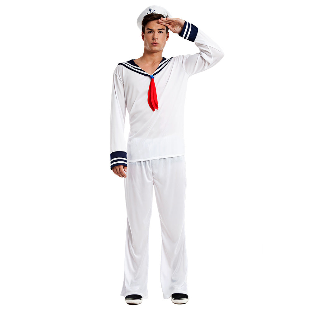 Déguisement Marin Blanc Homme - Costume Sailor Années 50