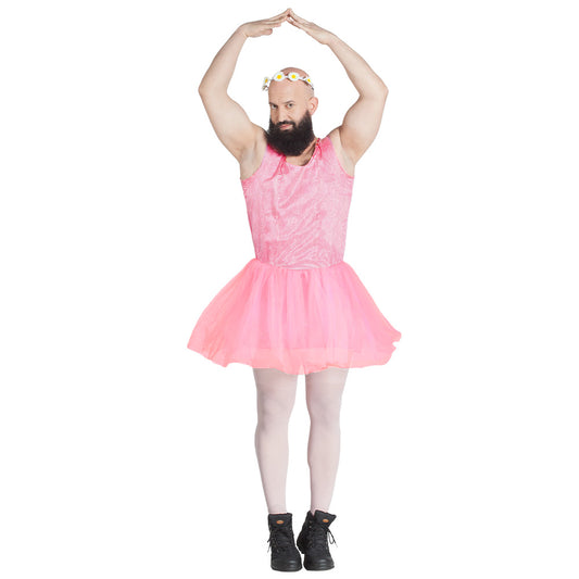 Déguisement Ballerine Rose Fluo Adulte - Tutu Paillettes