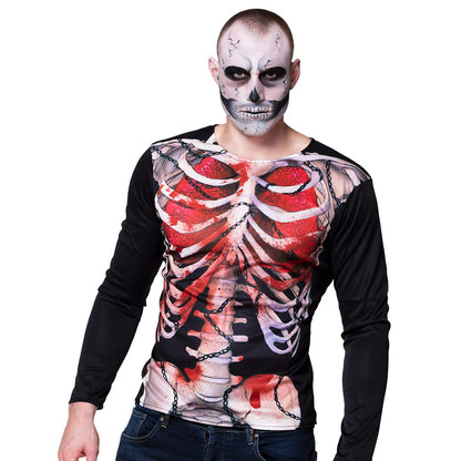 T-shirt Squelette Zombie Homme 3D - Halloween Déguisement