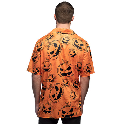 Chemise Halloween Citrouilles Souriantes - Déguisement Adulte