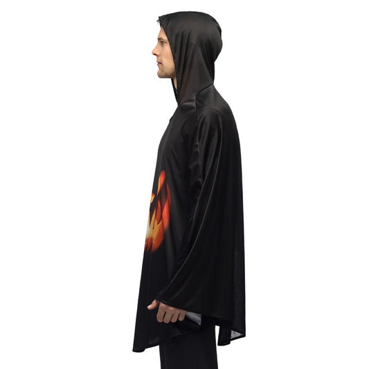 Cape Halloween Citrouille Jack-O-Lantern Brillante Adulte