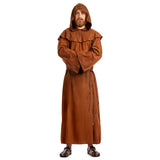 Robe de Moine Médiéval Marron - Déguisement Adulte