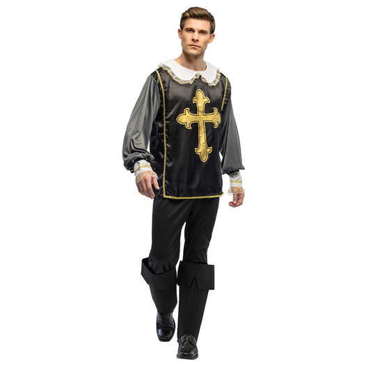 Déguisement Noble Médiéval Noir et Or - Costume Chevalier