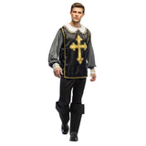 Déguisement Noble Médiéval Noir et Or - Costume Chevalier