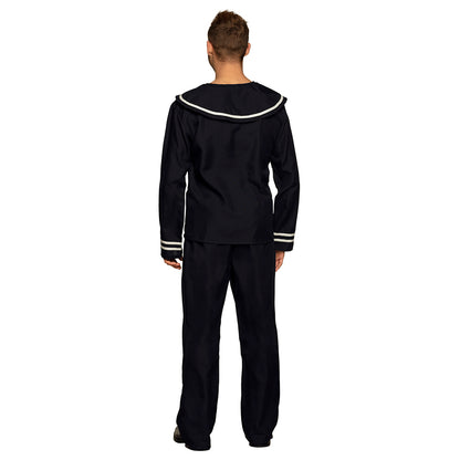 Costume Marin Classique Noir et Blanc Adulte