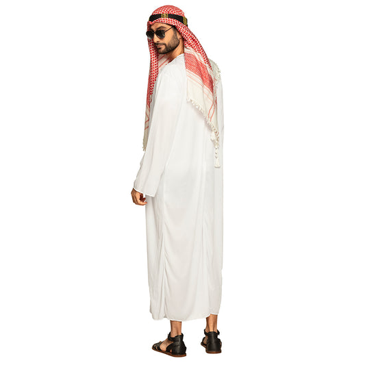 Déguisement Cheikh Arabe Blanc Luxe - Costume Oriental Adulte