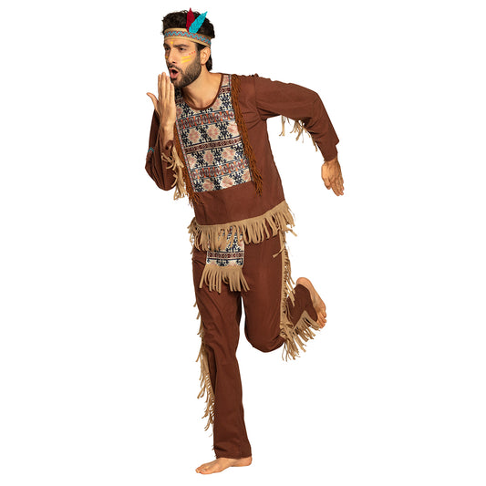 Déguisement Indien Adulte - Costume Amérindien avec Accessoires