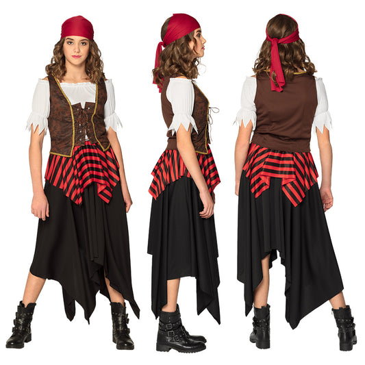 Déguisement Pirate Femme - Costume Complet avec Bandana