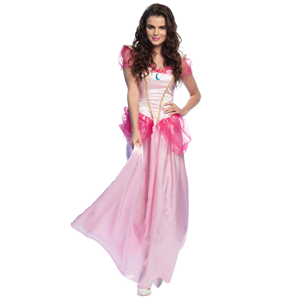 Déguisement Princesse Rose Adulte - Robe de Bal Longue