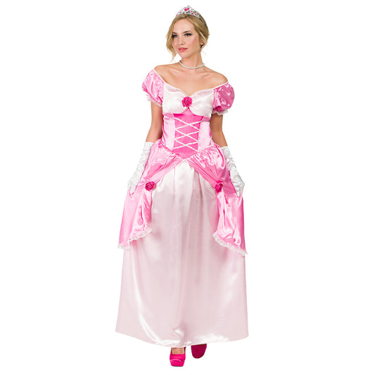 Déguisement Princesse Rose Luxe - Robe Longue Adulte